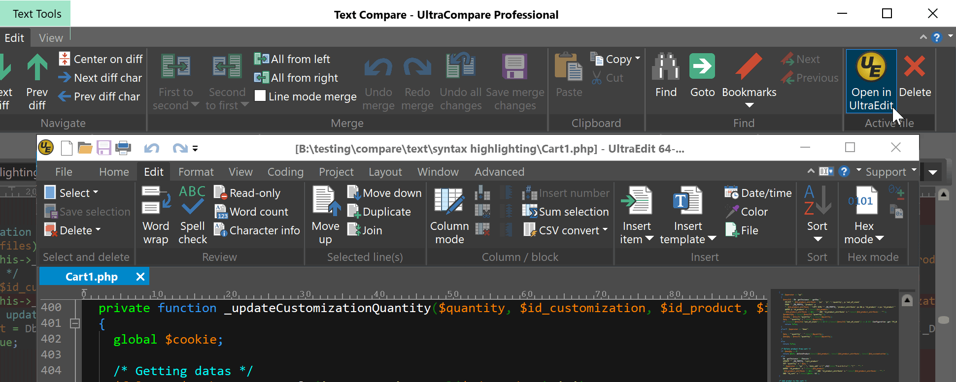 IDM UltraCompare Pro破解版（文件比�^/合并工具）22.00.00.8_中文�G色破解版截�D2
